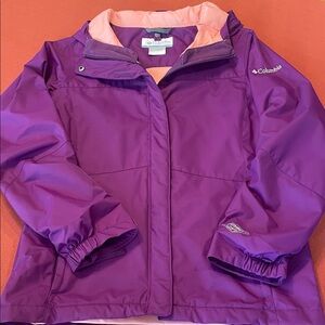 Columbia girls nylon rain jacket - size 14/16